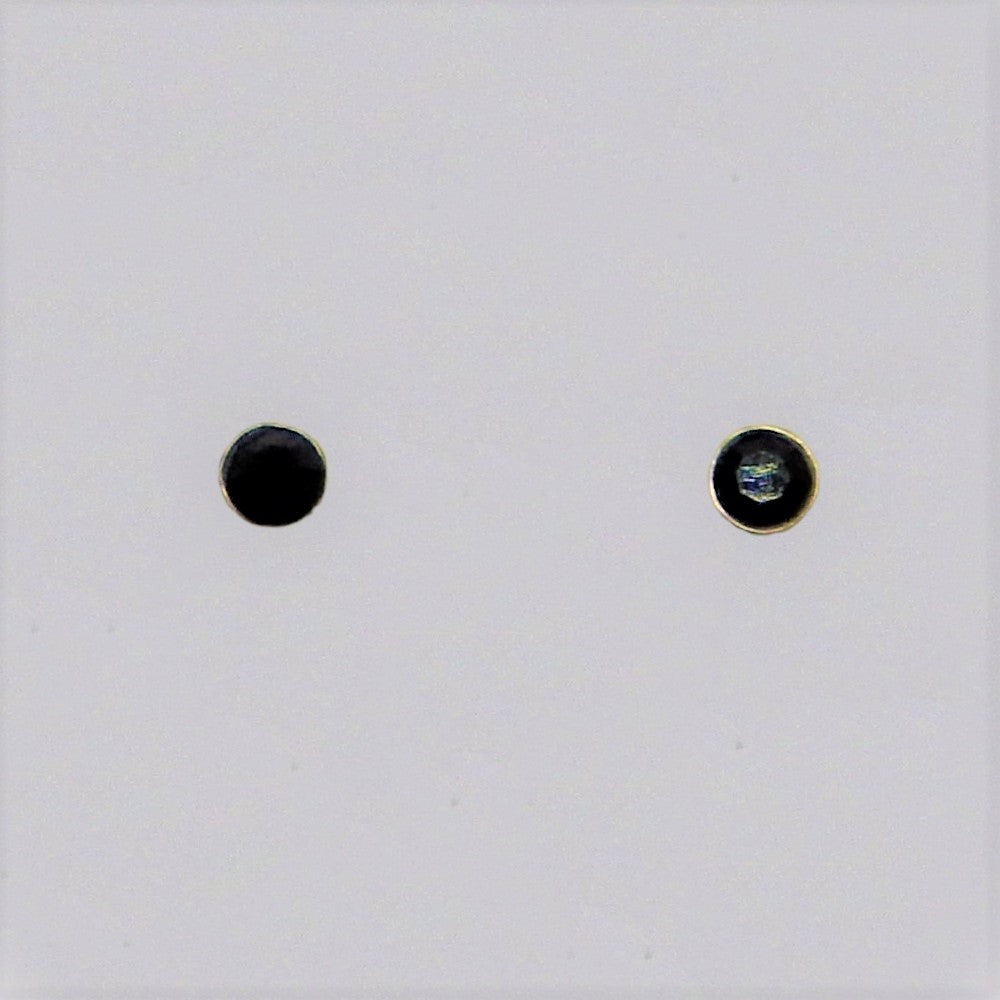 Silver nose-pins coloured