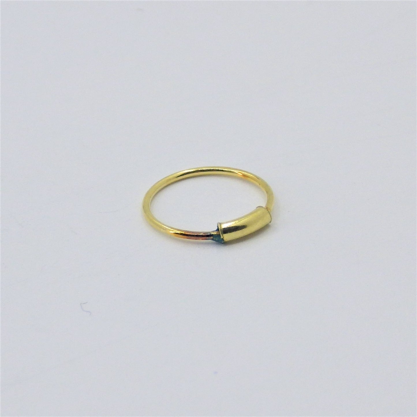 Gold plated nose hoops