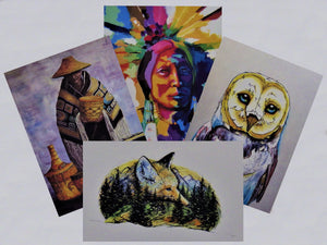 Native Canadians Greetings Cards.