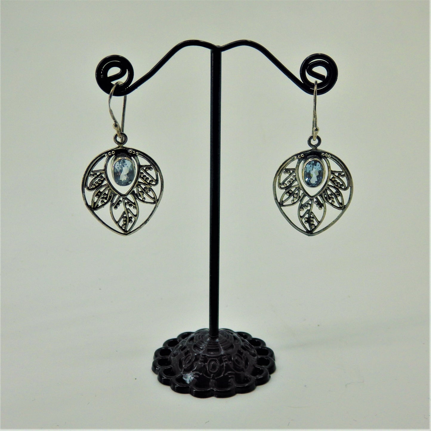 Silver Earrings - Genuine Stones