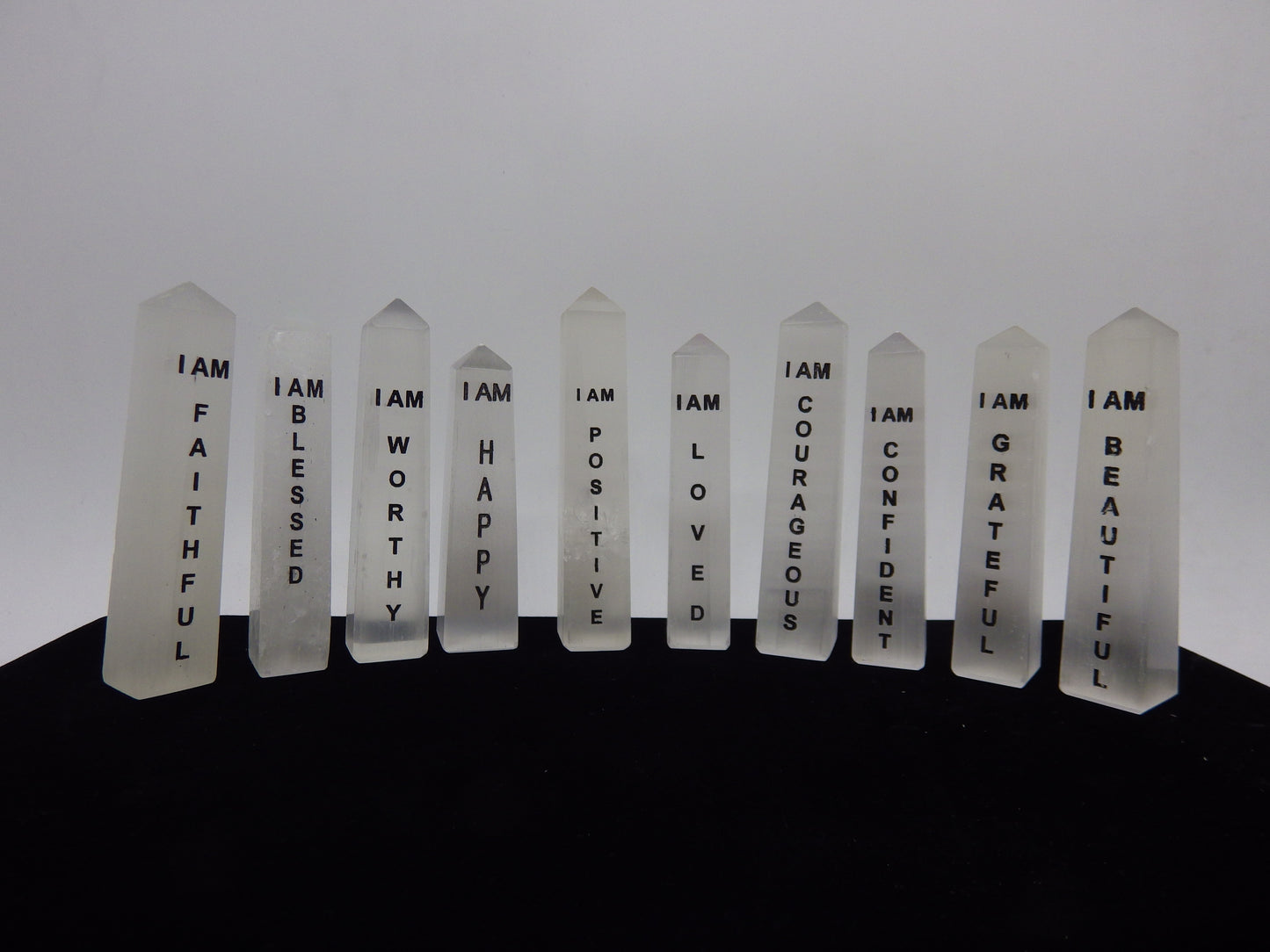 Affirmation Crystals 4"x 1"