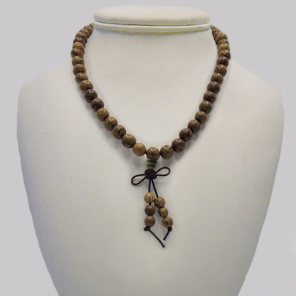 Coconut Wood  Mala Bead Necklaces