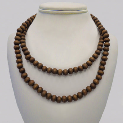 Coconut Wood  Mala Bead Necklaces