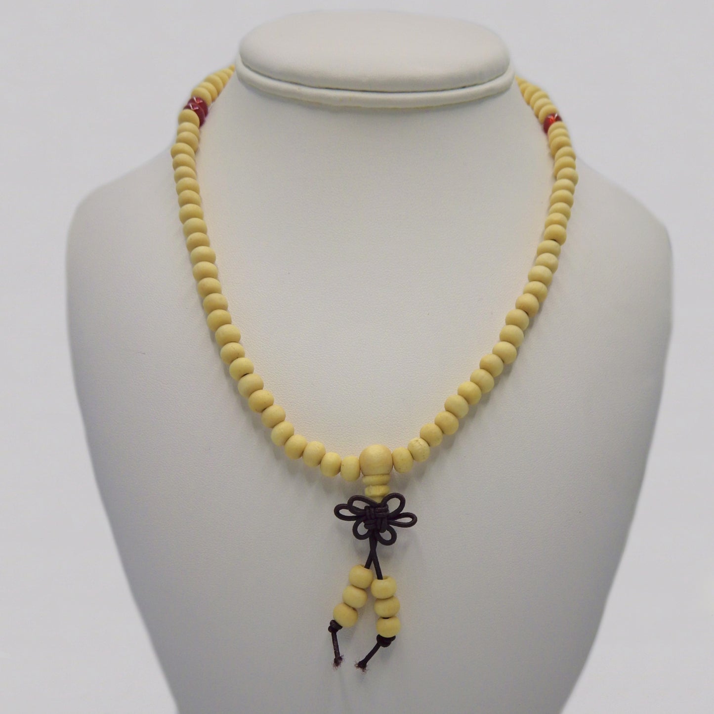 Coconut Wood  Mala Bead Necklaces