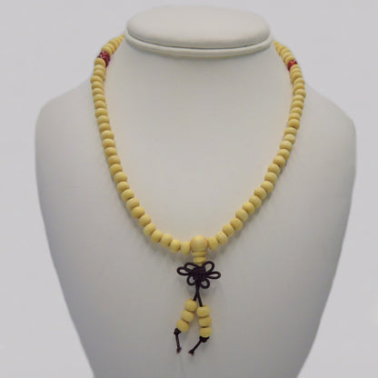 Coconut Wood  Mala Bead Necklaces