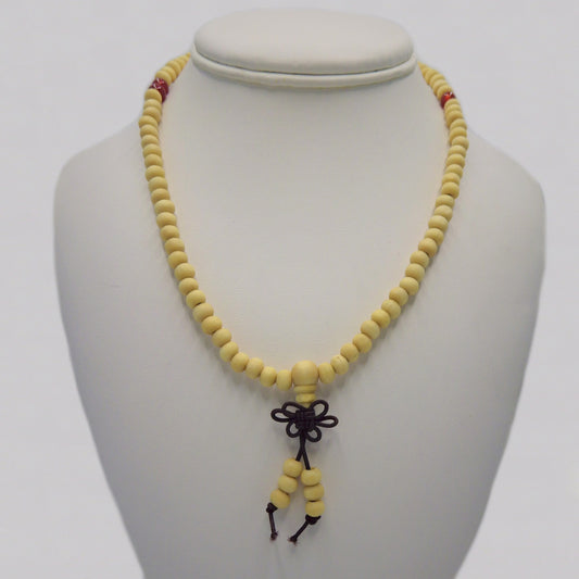Coconut Wood  Mala Bead Necklaces