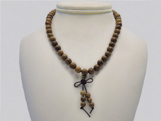 Coconut Wood  Mala Bead Necklaces