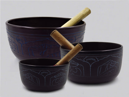 Dark Lightweight Singing bowls