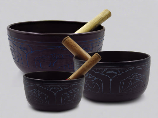 Dark Lightweight Singing bowls