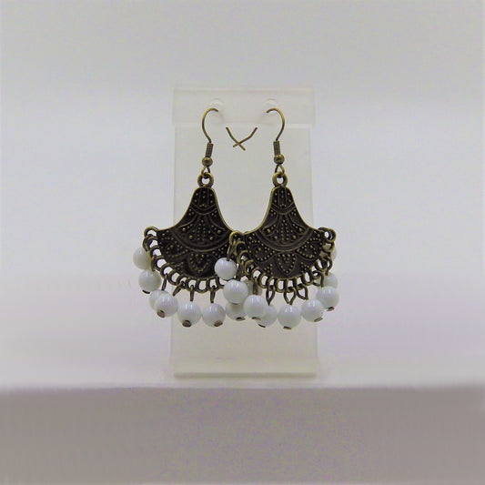 Beads Fan Earrings