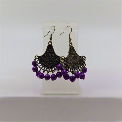 Beads Fan Earrings
