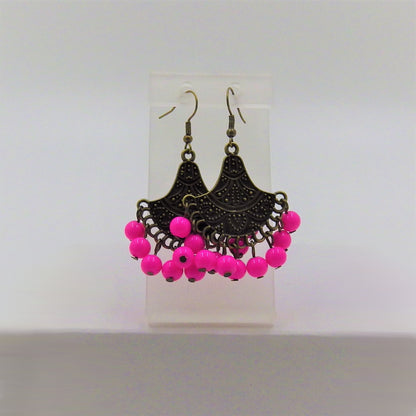 Beads Fan Earrings