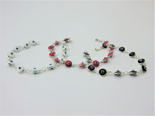 Evil Eye  Silver Bracelets