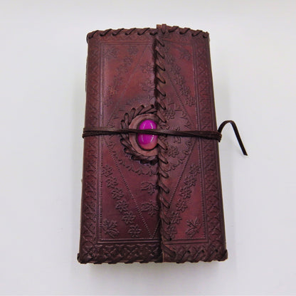Stone Adorned Leather Journals