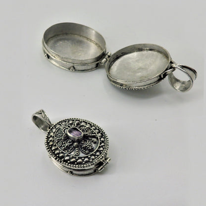 Silver Locket Pendants