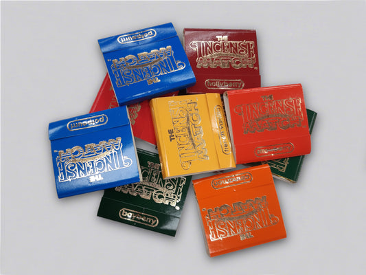 Incense matches are available in a variety of fragrances, including jasmine, coconut, oriental blossom, musk, sandalwood, goddess of Egypt, potpourri, spice, hollyberry, bayberry, rain, cinnamon and strawberry