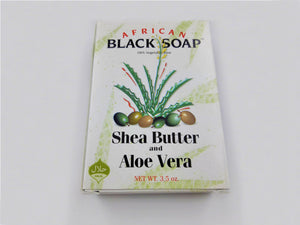 African Black Soap - Shea Butter & Aloe Vera