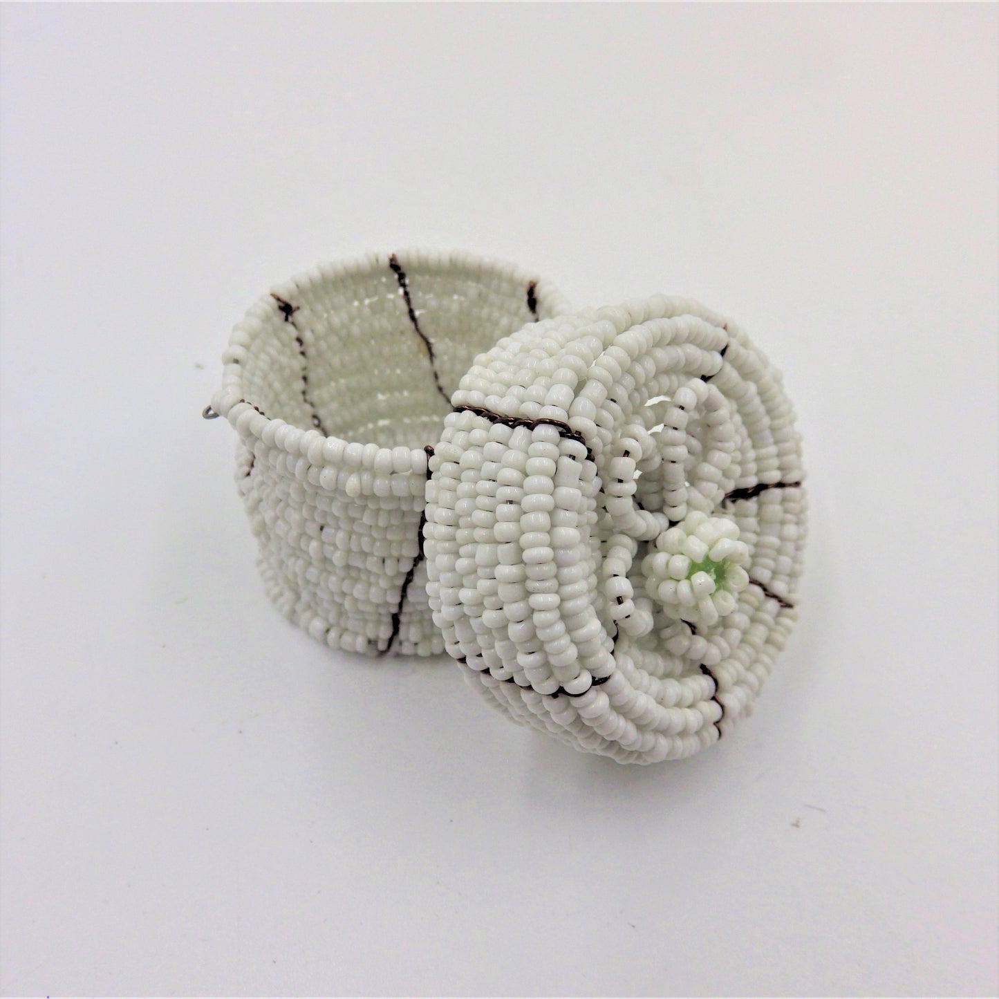 Beaded Round Boxes
