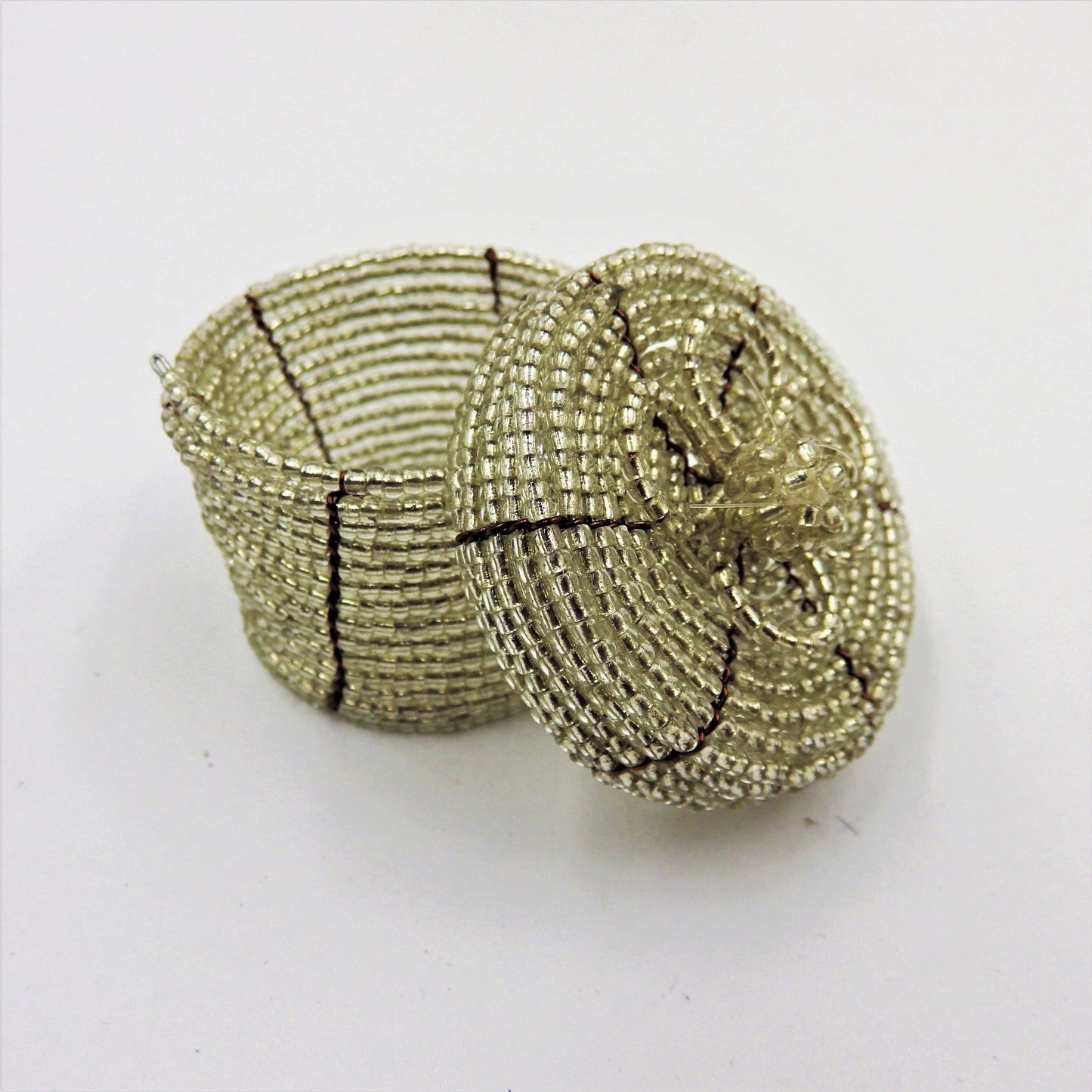Beaded Round Boxes