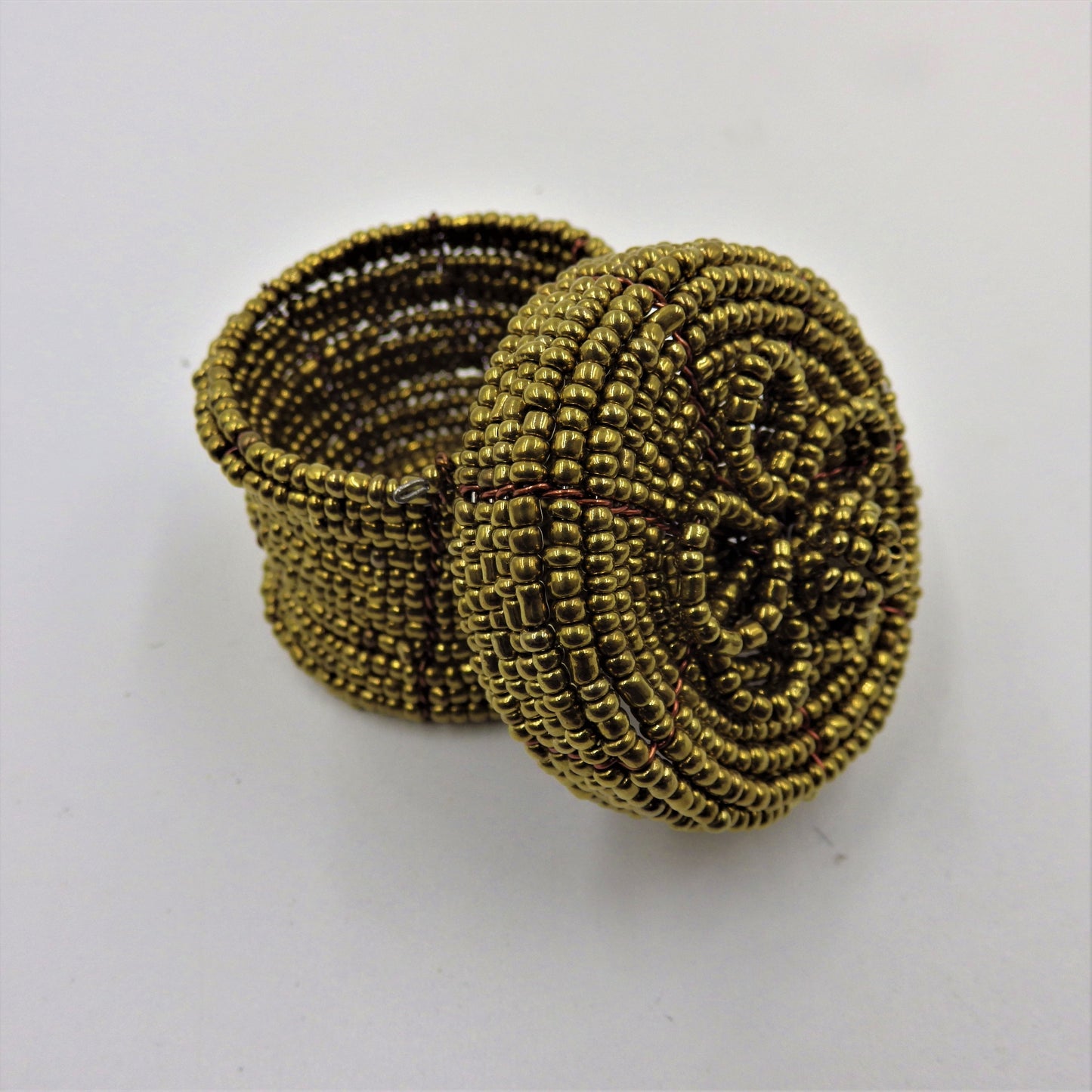 Beaded Round Boxes