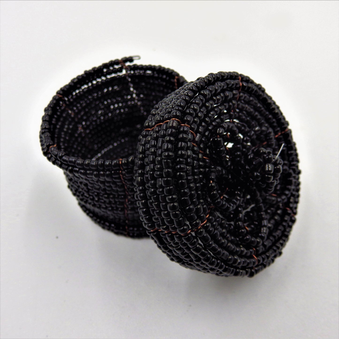 Beaded Round Boxes