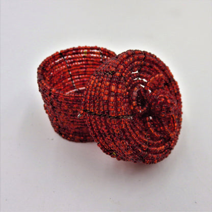 Beaded Round Boxes