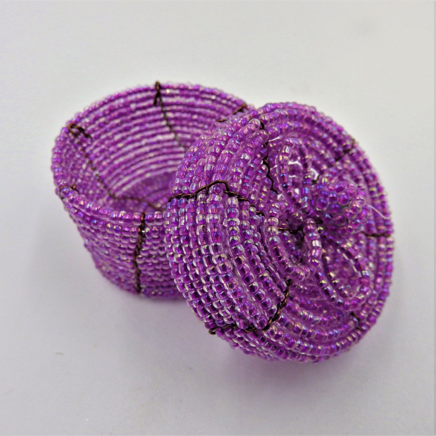 Beaded Round Boxes