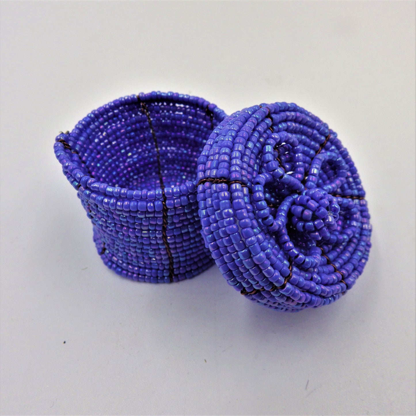 Beaded Round Boxes