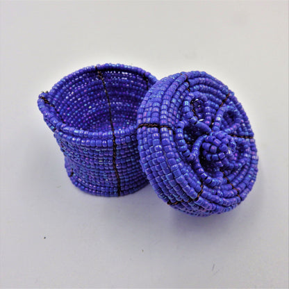 Beaded Round Boxes