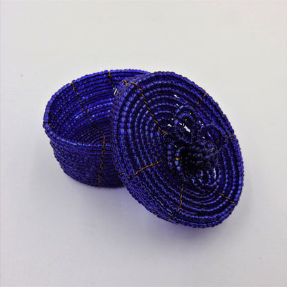 Oval Beaded Boxes.