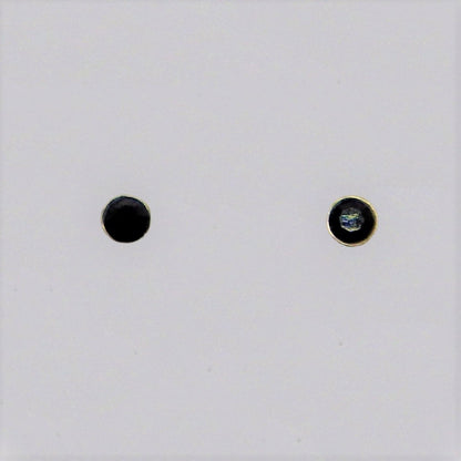 Silver nose-pins coloured