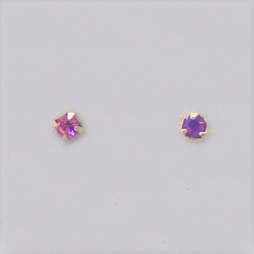 Short Silver nose-pins coloured