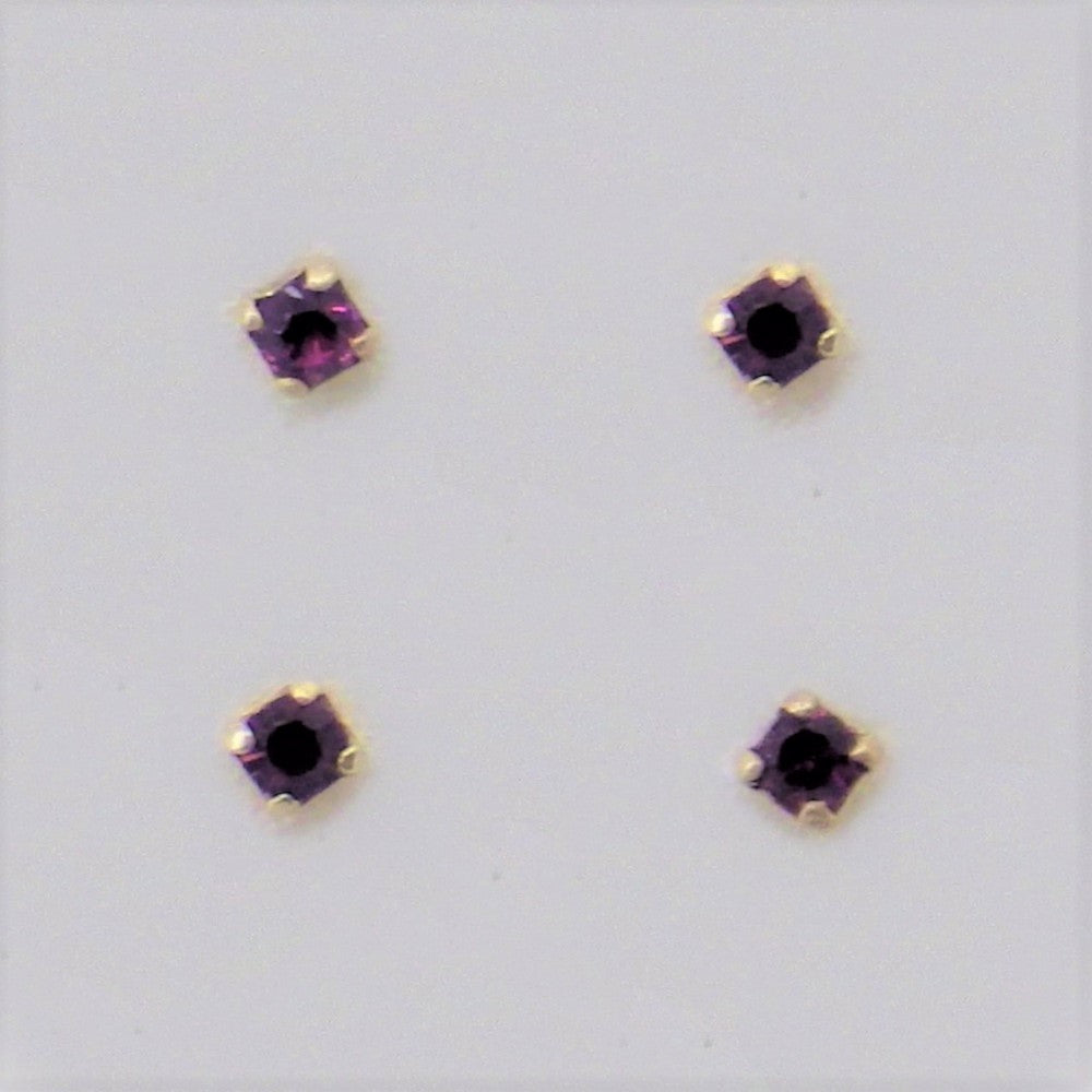 Short Silver nose-pins coloured