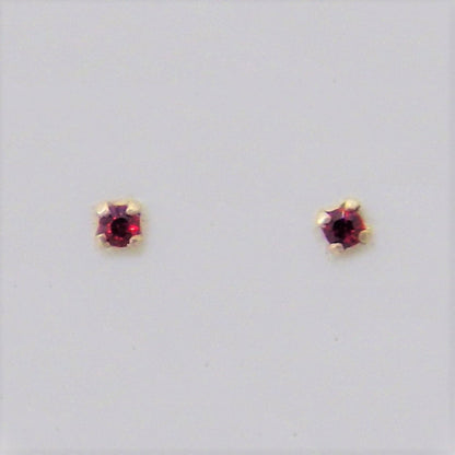 Short Silver nose-pins coloured