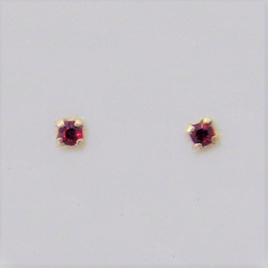 Short Silver nose-pins coloured