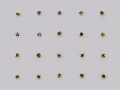 Gold plated nose-pins