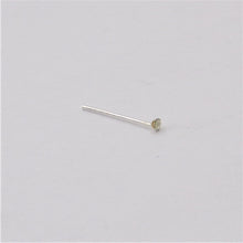 Load image into Gallery viewer, Sterling Silver nose-pins - clear Diamond