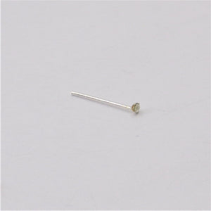Sterling Silver nose-pins - clear Diamond