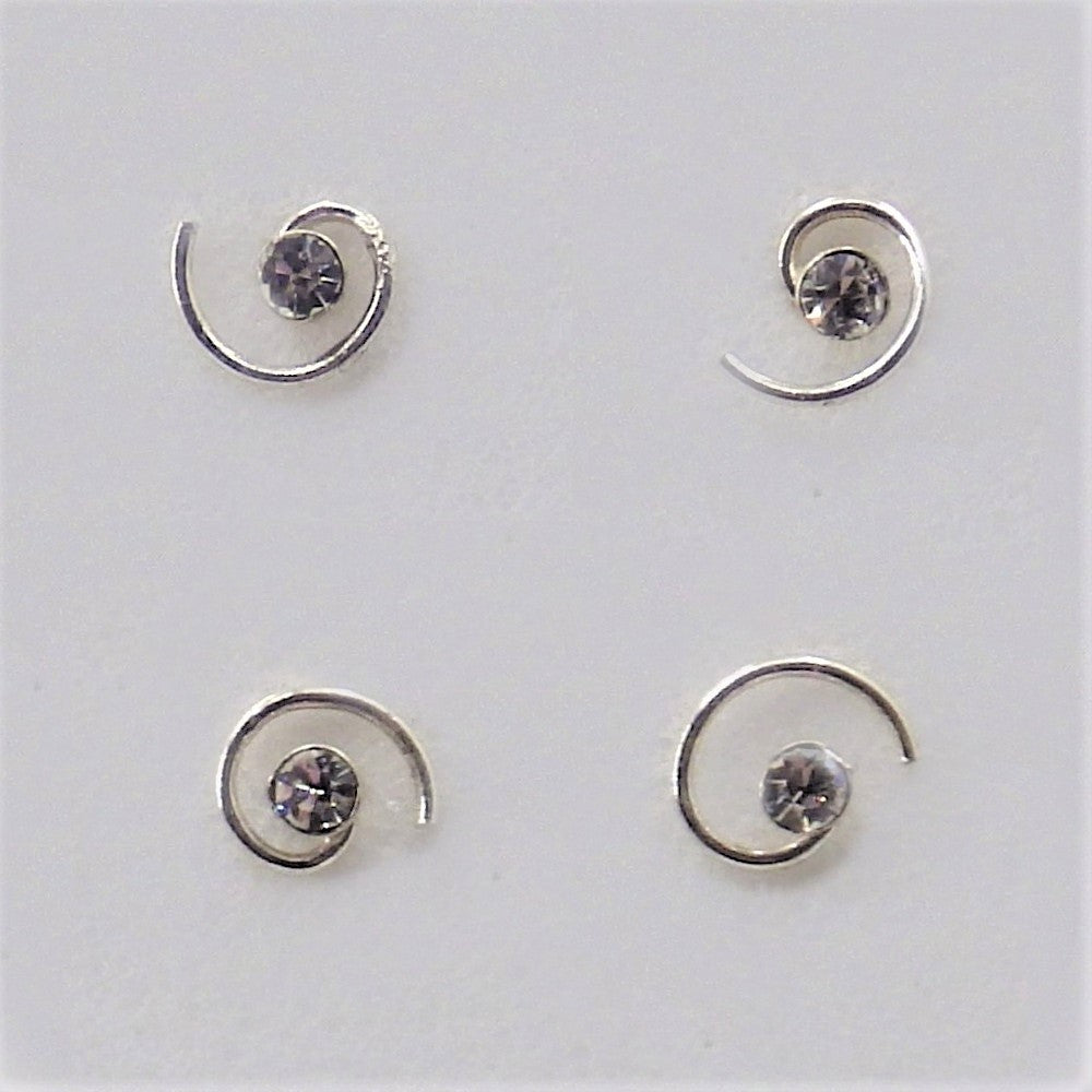 Sterling silver nose-pins