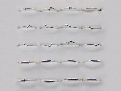 Sterling Silver nose hoops