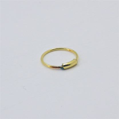 Gold plated nose hoops
