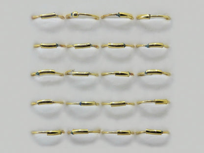 Gold plated nose hoops