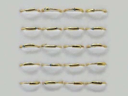 Gold plated nose hoops