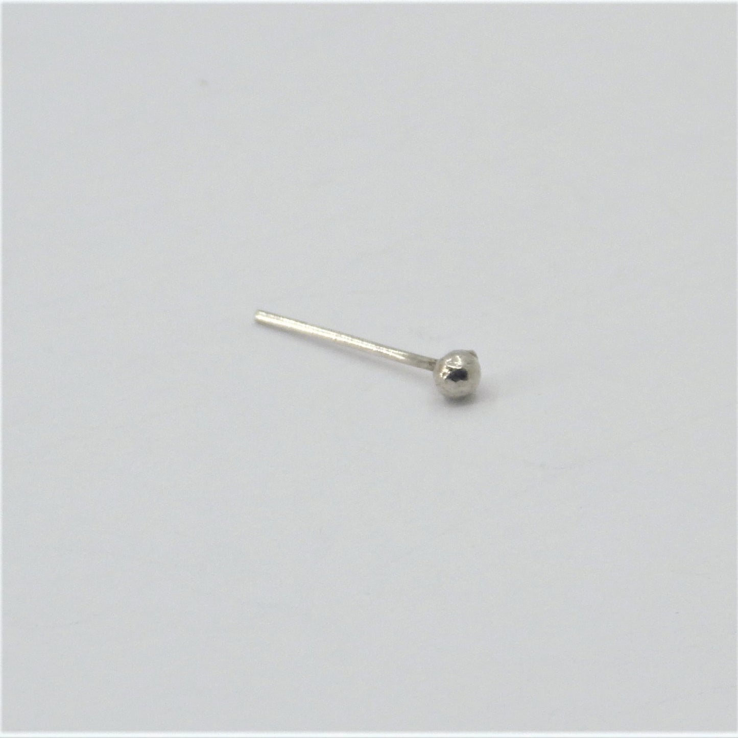 Long silver nose-pins