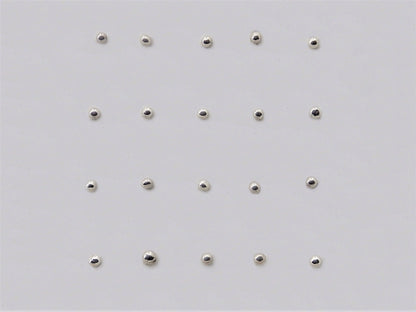 Long silver nose-pins