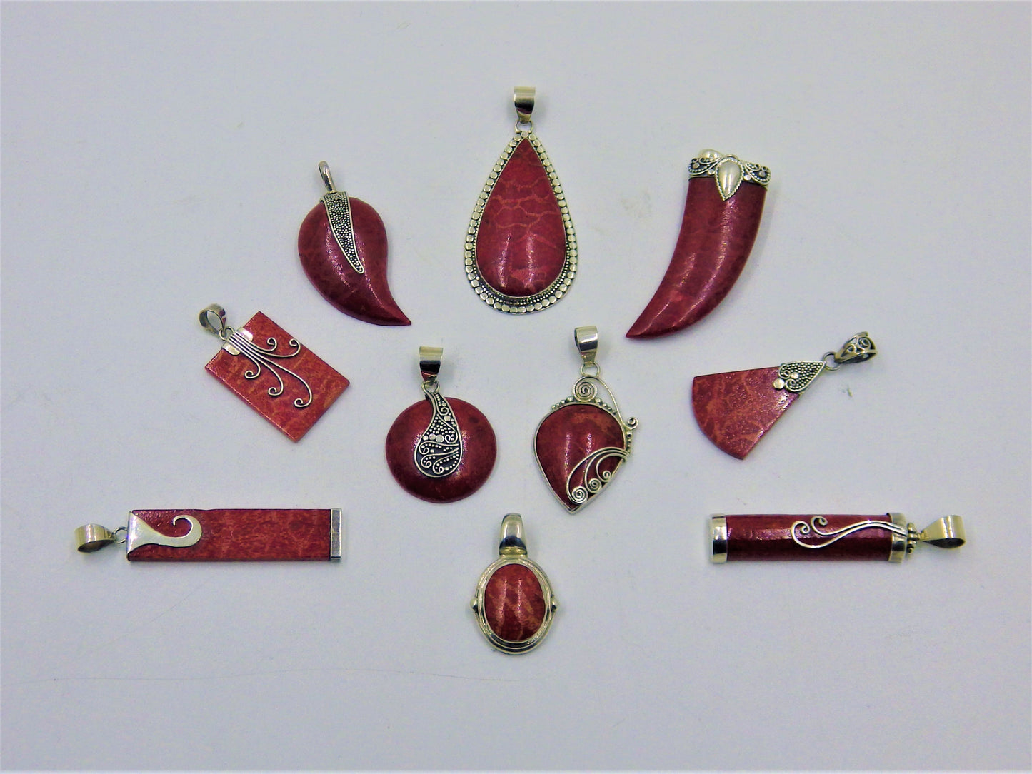 Red Coral Pendants