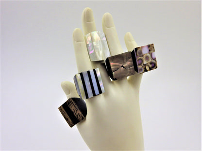 Resin & Shell Rings