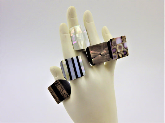 Resin & Shell Rings