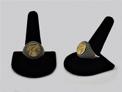 One of kind Silver & Stone Rings