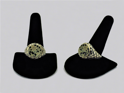 One of kind Silver & Stone Rings